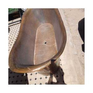 Bañera de cobre sólido de nuevo diseño, bañera de cobre de calidad de exportación, redonda, fabricada en India con bañera de cobre de alta calidad - Product Image 1