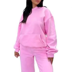 เซ็ตเสื้อสเวตเตอร์ขนแกะ2ชิ้นสำหรับฤดูใบไม้ร่วงและฤดูหนาวกางเกงวิ่งพร้อมเสื้อสเวตเตอร์แฟชั่นตามสั่ง - Product Image 4