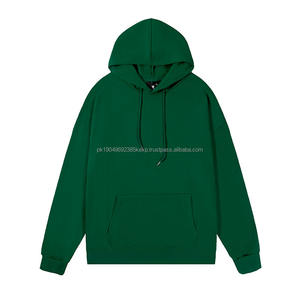 Pull à épaules tombantes, taille américaine, coton 100%, tissu sergé 260G, sweat-shirts à capuche vierges, pull à capuche grande taille pour hommes - Product Image 1