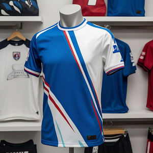 Camiseta de fútbol con cuello redondo para hombre, camiseta de fútbol con sublimación personalizada, ropa de entrenamiento deportivo, camisetas de fútbol - Product Image 6