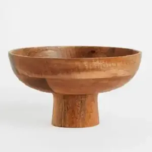 Vente en gros de saladiers modernes en bois Impression personnalisée Respectueux de l'environnement Fabriqué en Inde Cadeau d'affaires poli pour repas - Product Image 3