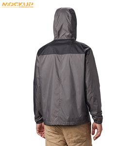 Veste coupe-vent à capuche fine de haute qualité pour homme 2024, respirante, écologique, design personnalisé pour l'hiver, style streetwear, enduite - Product Image 5