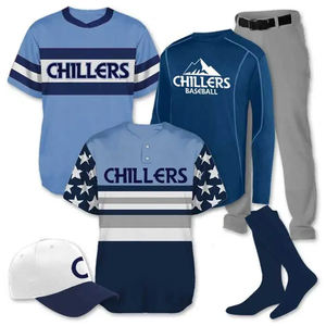 Uniforme de béisbol de color personalizado, jersey de softbol para mujer, pantalón de manga completa, ofertas de Jersey, ropa deportiva con botones para hombre, uniforme de equipo - Product Image 3