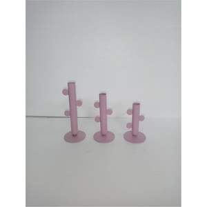 Bougeoirs en métal modernes en gros, élégants et hauts, pour bougies coniques, supports pour banquet, mariage, événement, décoration de table jaune pour fête - Product Image 5