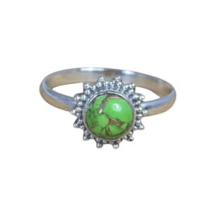 Piedra preciosa turquesa Natural sólida Plata de Ley 925 hecha a mano anillo de plata fina joyería anillo de promesa anillo de regalo de boda joyería - Product Image 1