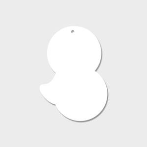 Adornos colgantes de MDF de Navidad personalizados Colgante en blanco de sublimación para decoraciones de Navidad Producto de la mejor calidad - Product Image 1