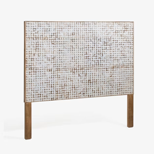 หัวเตียงฝังเปลือกมะพร้าวขายดีที่สุด สำหรับตกแต่งห้องนอน สไตล์โบโฮ ขายส่งจากโรงงานเวียดนาม - Product Image 3