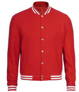 เสื้อแจ็กเก็ตเบสบอลผ้าวูลสำหรับผู้ชายเสื้อกีฬาเสื้อเจอร์ซีย์ลำลองทรงหลวมโลโก้ออกแบบได้ตามต้องการสำหรับฤดูหนาว - Product Image 3