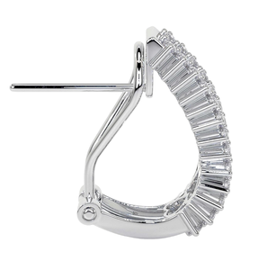 ต่างหูแบบชนเผ่าสำหรับงานแต่งงานเพชรบาแกตสีทอง10K VVS EF CVD Lab ปลูกเพชรสำหรับผู้หญิงและเด็กผู้หญิง - Product Image 4