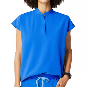 Uniformes Médicos Unisex de Invierno, Conjuntos de Enfermería de Tela Tejida, Manga Corta, Spandex, Poliéster, Venta al Por Mayor - Product Image 2