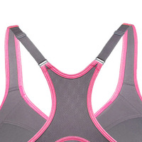 Support High Impact Racer Back Sujetador deportivo de diseño superior personalizado con aros ligeramente forrados de NEEDS OUTDOOR