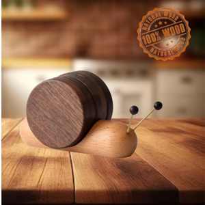 Sous-verres décoratifs en bois et résine, design élégant tourbillon, finition époxy durable, sous-verres fonctionnels en pierre - Product Image 2