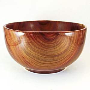 Bol de service en bois durable sans BPA fait à la main et écologique de qualité supérieure personnalisé pour la cuisine à domicile et les fêtes-nouveauté - Product Image 2