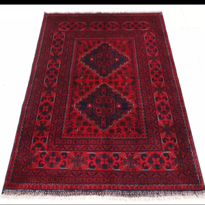 Tapis en laine tribal noué à la main de haute qualité, tapis d'intérieur finement brodé avec motif abstrait pour salon, hôtels, restaurants - Product Image 1