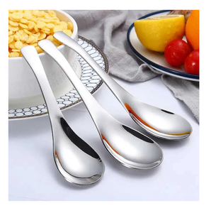 Cuillère à soupe en acier 3 pièces personnalisée Couverts Personnalisables Nouveaux produits Cuillère à soupe en acier de haute qualité - Product Image 1