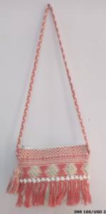 Exclusive Dari Cotton Handloom Designer <b>Women</b> <b>Pouch</b> <b>Bags</b> | Handmade Ladies Handloom Dari Cotton <b>Pouch</b> <b>Bag</b> - Product Image 5