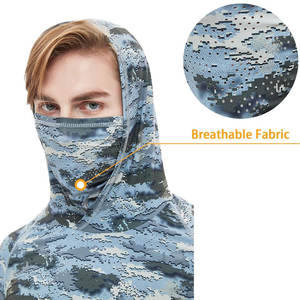 Sudadera con capucha de pesca de manga larga con logotipo personalizado Sublimación Impermeable UPF50 + Sudadera con capucha de protección solar para pesca - Product Image 2