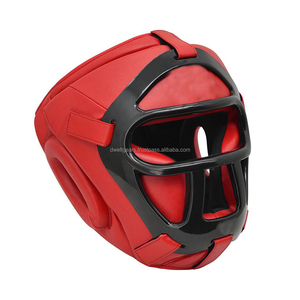 Protège-tête de boxe avec logo personnalisé, professionnel, DWELT GEAR, design classique à lacets, Pakistan - Product Image 4