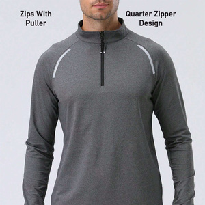 Ropa Deportiva de Manga Larga para Hombre, Personalizada al por Mayor, Compresión Ligera, Transpirable, Elástica en Cuatro Direcciones, Alta Elasticidad, Resistente al Viento - Product Image 4