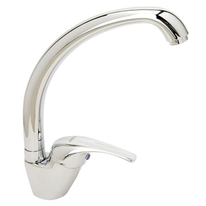 Rubinetto miscelatore monocomando per lavello con beccuccio alto, cartuccia in ceramica 0/40 mm. - Product Image 1