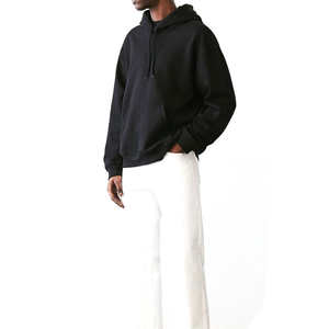 Sudadera con Capucha Personalizada de Alta Calidad, 100% Algodón, Estilo Urbano Negro Premium, Ajuste Vintage, Lavado Desgastado, para Hombre - Product Image 1