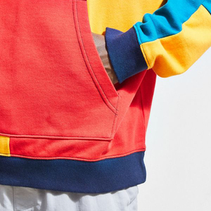 Sudadera con capucha unisex barata de gran tamaño de tela de lana en relieve pantalla personalizada diseño multicolor Sudadera con capucha hecha a la moda - Product Image 5