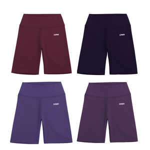 Shorts de sport taille haute 240g personnalisés OEM, anti-transparence, en Spandex et Polyester, fabriqués à Taïwan par un fabricant de marques privées - Product Image 4