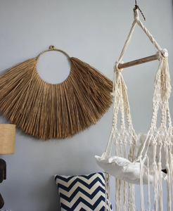 handmade <b>hammock</b> swing chair Rope Baby Shower COTTON HANDMADE NATURAL Baby Swing Set Style Color baby bedside sleeper - Product Image 1