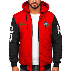 Hot Selling Custom Solid Colors Baseball Quilted <b>Jacket</b> for Men's New Winter Collection 2023 - Product Image 6