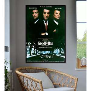 Affiche murale moderne GoodFellas, design avec cadre noir - Product Image 1