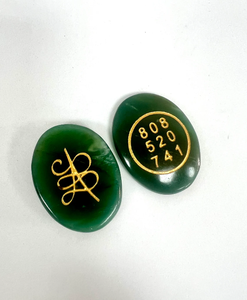 Belle Aventurine Verte Zibu Symbole Pierre Cabochon: Cristal Naturel Vert Aventurine Zibu Symbole Pierre En Gros. - Product Image 5