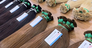 Superventas 100% extensiones de cabello virgen vietnamita crudo de alta calidad a granel sin procesar doble superior 1 Estilo recto Natural - Product Image 5