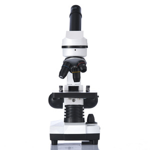 Microscopio Biológico de Aumento Variable 1600X con Portaobjetos Inclinado Giratorio de 3 Orificios y Brillo LED Ajustable - Product Image 5