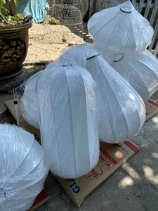 <b>Chinese</b> Floral Pattern Silk <b>Lantern</b> Vietnam New Year <b>Lanterns</b> Festival Party Waterproof Oriental Bamboo Handcrafted Lampshade - Product Image 4