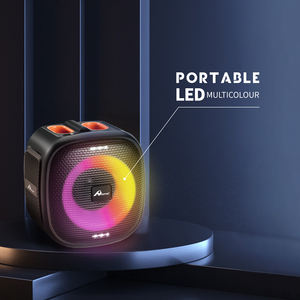 Digitalome SPA-105-5 Home Wireless for <b>Bluetooth</b> <b>Portable</b> Microphone RGB LED USB Charging <b>Speaker</b> TF Card Storage Metal/Plastic - Product Image 5