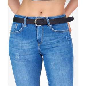Cinturón casual básico para mujer con hebilla de acero - Product Image 1