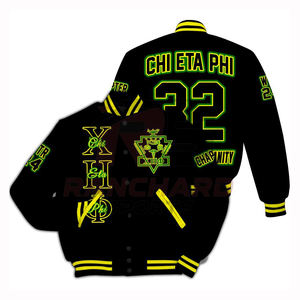 Chaqueta Universitaria para Hombre, Estilo Casual y Elegante para Otoño e Invierno, Chaqueta Universitaria para Hombre, Chaqueta Universitaria CHI ETA PHI - Product Image 3