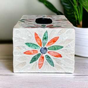 Caja de pañuelos de nogal de lujo | Soporte de papel de madera para baño y sala de estar | Estuche de almacenamiento de escritorio moderno | Organizador de decoración del hogar - Product Image 2