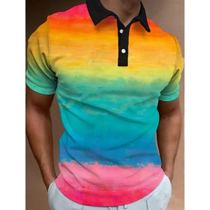 Fashion Men's Polo Shirt Summer Casual Short Sleeve Buttons Tops New Street Sports Style Oversized <b>Clothing</b> Pullover <b>Golf</b> Wear - Product Image 5