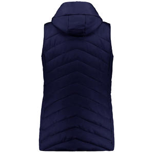 Gilet chaud pour femmes Design personnalisé Vêtements d'extérieur Gilet sans manches épais rembourré imperméable avec capuche détachable - Product Image 5