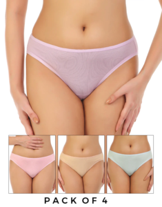 Femmes à la mode confortable coton bio respirant sous-vêtements couleur unie Bikini pantalon broderie Bangladesh vente en gros pas cher - Product Image 6