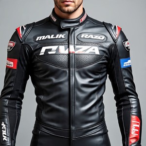 Combinaison de course hybride en cuir et cuir de vachette de qualité supérieure par Malik Raza | Sensation de luxe, prix abordable, certifiée CE - Product Image 6