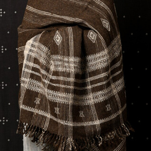 Manta de tiro de lana tejida a mano de diseño bohemio de lujo OEM personalizada estilo a cuadros para cama y sofá 100% lana para decoración del hogar - Product Image 4