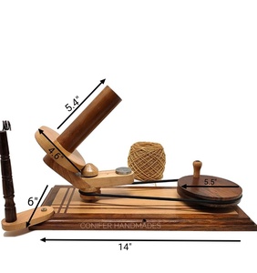 Bobinadora de hilo de bolas de madera hecha a medida, haga su propio montaje, adecuado para tiendas de hilo y fibra - Product Image 6