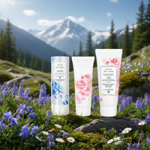 Lilaroze Paris Skin Care Set Alpine Flower Extract <b>Hand</b> Cream Pack Rose Extract Face <b>Scrub</b> First Wrinkle Fluid Extract - Product Image 3