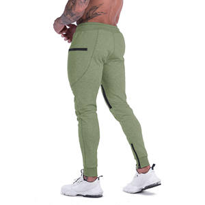 กางเกงวิ่งสำหรับผู้ชายกางเกงวิ่งจ็อกเกอร์ผ้าฝ้ายโพลีเอสเตอร์แบบมีกระเป๋าผ้านุ่มผูกเชือกยาวแฟชั่น - Product Image 6