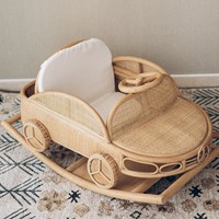 Style unique pas cher prix bébé bascule rotin enfant transat fabriqué à la main avion siège auto enfant chaise berçante