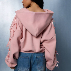 Manufacturer OEM Puff Printing <b>Hoodie</b> 2 Piece Jogger Set Custom 3d Puff Print Women <b>Oversized</b> <b>Fleece</b> <b>Hoodie</b> - Product Image 2