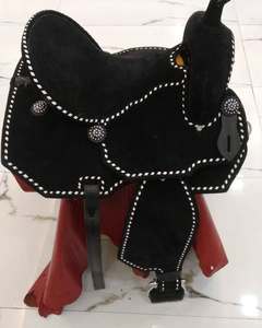 อานม้าหนังแท้คุณภาพพรีเมียม ทำมือ ทนทาน นั่งสบาย สำหรับแข่งม้า แบบตะวันตก/อังกฤษ โครงไม้พลาสติก รุ่น Kaamkaaj หมายเลข KKJ04 - Product Image 4
