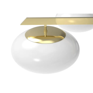 Thế Kỷ 21 6 LUNE đối xứng Brass Trần Đèn Angelo lelii kính toàn cầu Đèn chùm trần thấp lịch thi đấu - Product Image 3